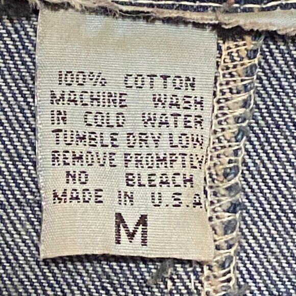 VINTAGE Denim Long Jacket Art Deco Sequins/Beads Women's Size (M) - Picture 4 of 11